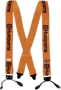 Husqvarna bretels, leer