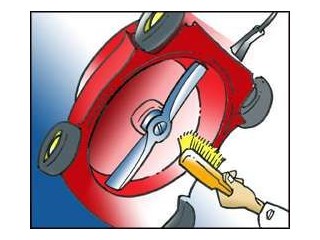 Grasmaaier schoonmaken