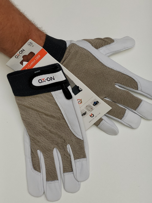 Lederen werkhandschoenen